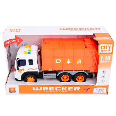 Машинка инерционная Мусоровоз свет и звук 1000558 2